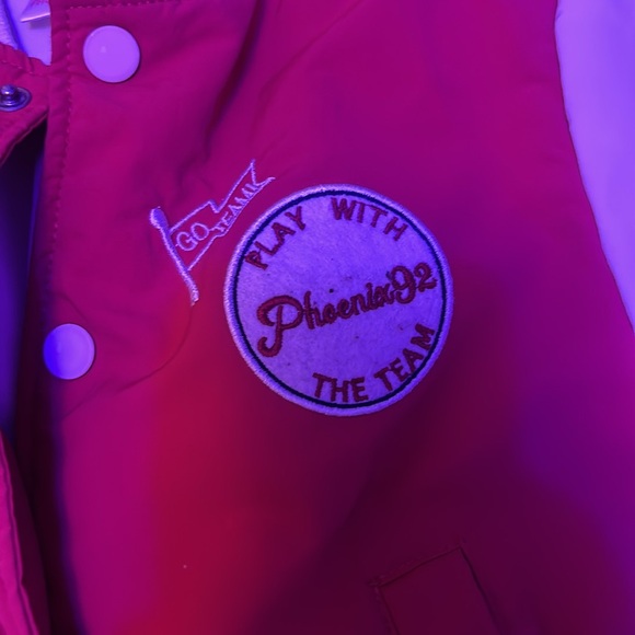 Baby Lether men’s jacket Zara red and white - Picture 3 of 4